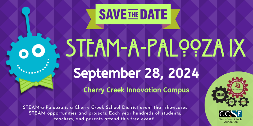 Save the Date for STEAM-a-Palooza 9